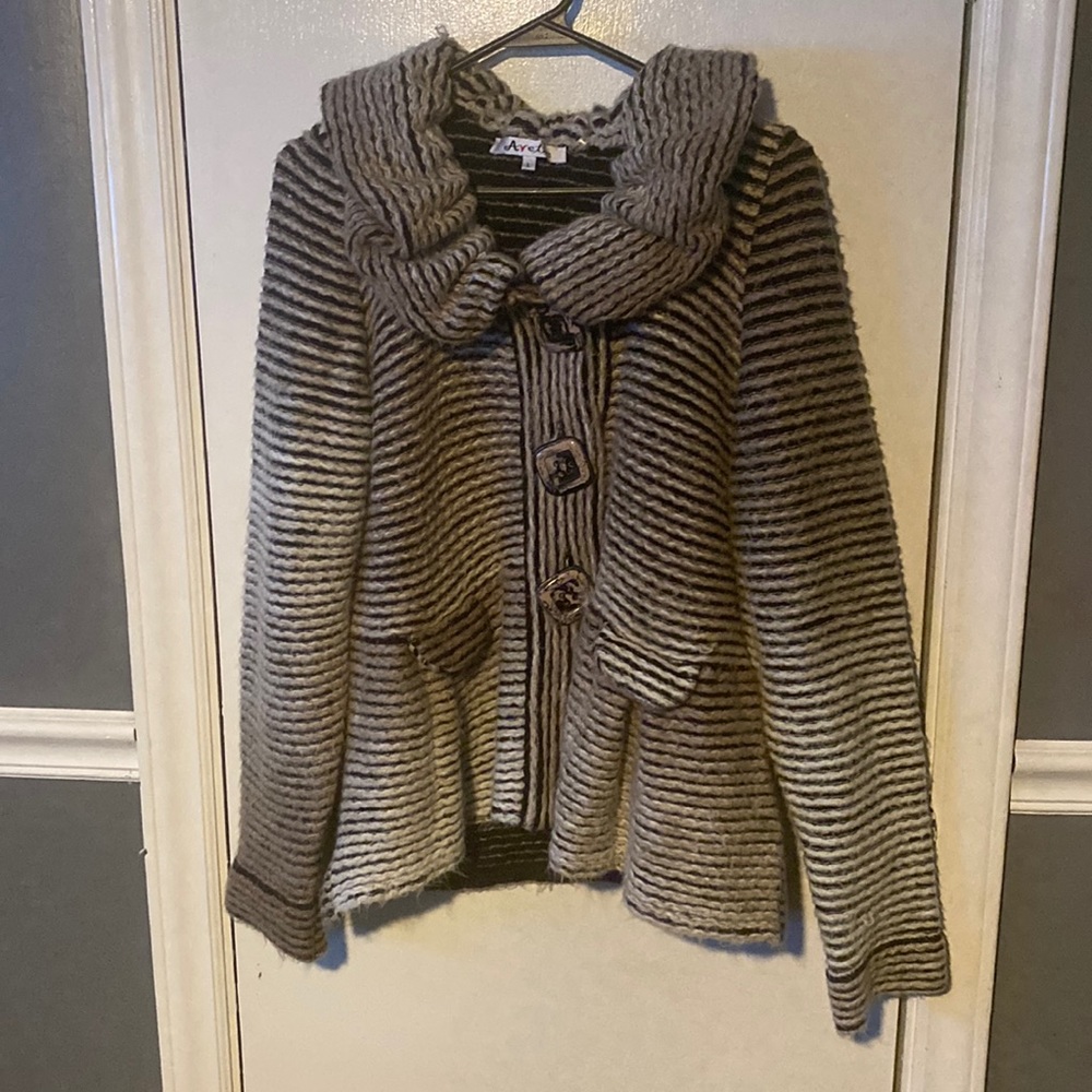 Gray Soft Light Weight Jacket - Sweater - image 1